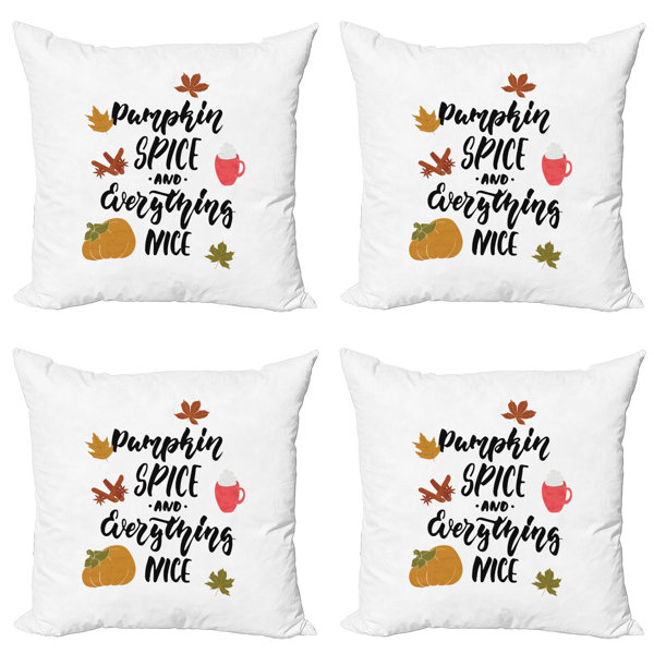 Herbst Kissenbezug 45x45 Cm - Kürbis Design Für Halloween & Thanksgiving Deko